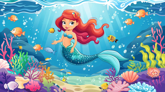 Mermaid Back Drop Banner