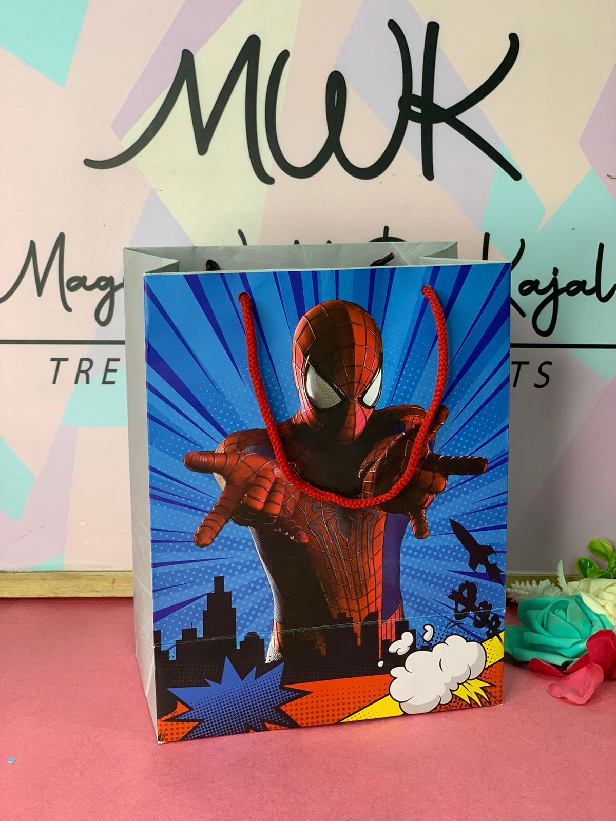 Paper Bag Spiderman Theme